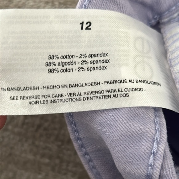 Nine West Gramercy Cropped “Sweet Lavender” Twill Pants. Size 12. NWT. - Picture 10 of 10